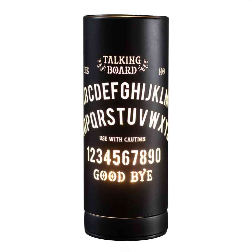 Something Different - Black Talking Board Electric Tafellamp - Zwart